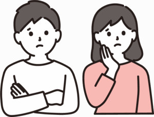 悩む夫婦